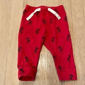 Red Mickey Mouse Baby Gap Pants